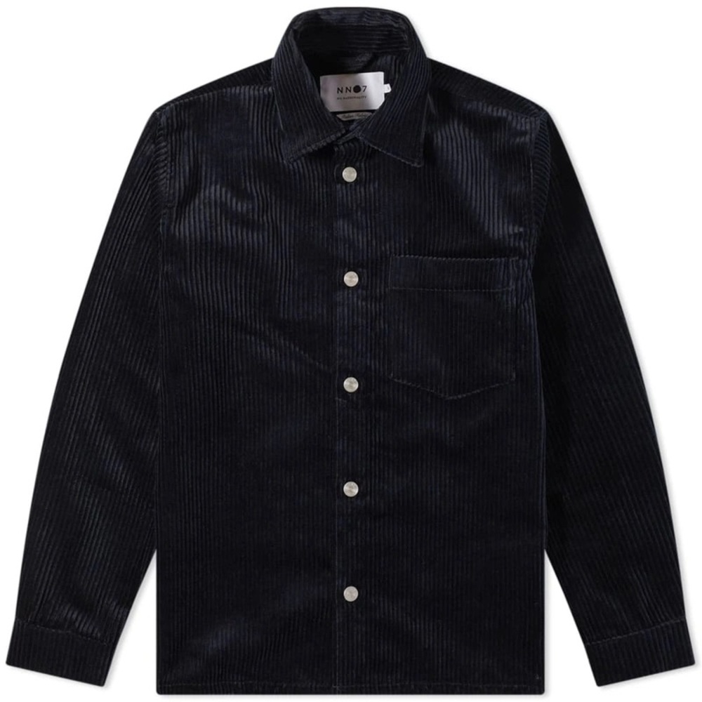 NN07 Peter 1302 Corduroy Dark Navy Shacket Overshirt Jacket